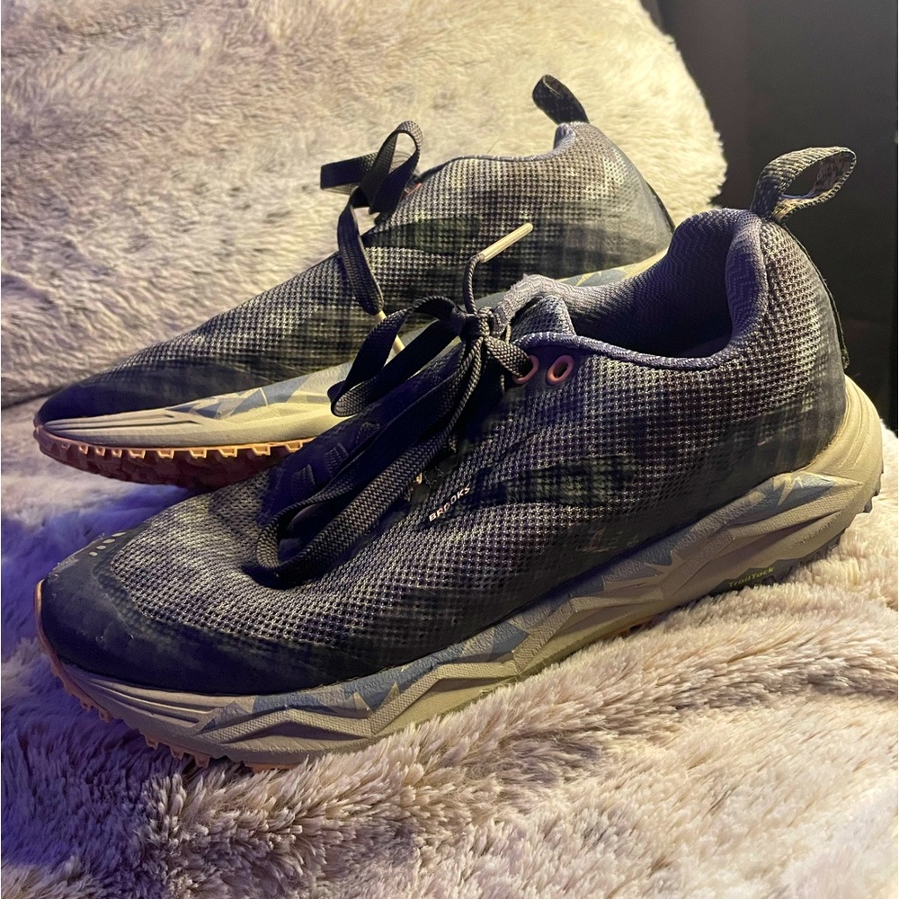 Pink and grey Brooks Running shoes